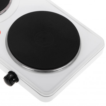 Adler Hot Plate | AD 6520 | Number of burners/cooking zones 2 | White | Electric
