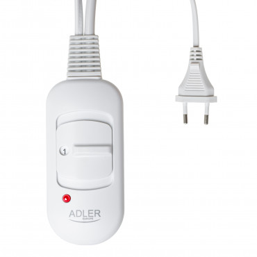 Adler Super Soft Electric Heating Pad | AD 7444 | Number of heating levels 2 | Number of persons 1 | Washable | Remote control |