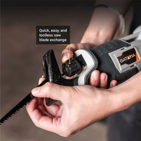 18V Cordless Reciprocating Saw - Without Battery and Charger