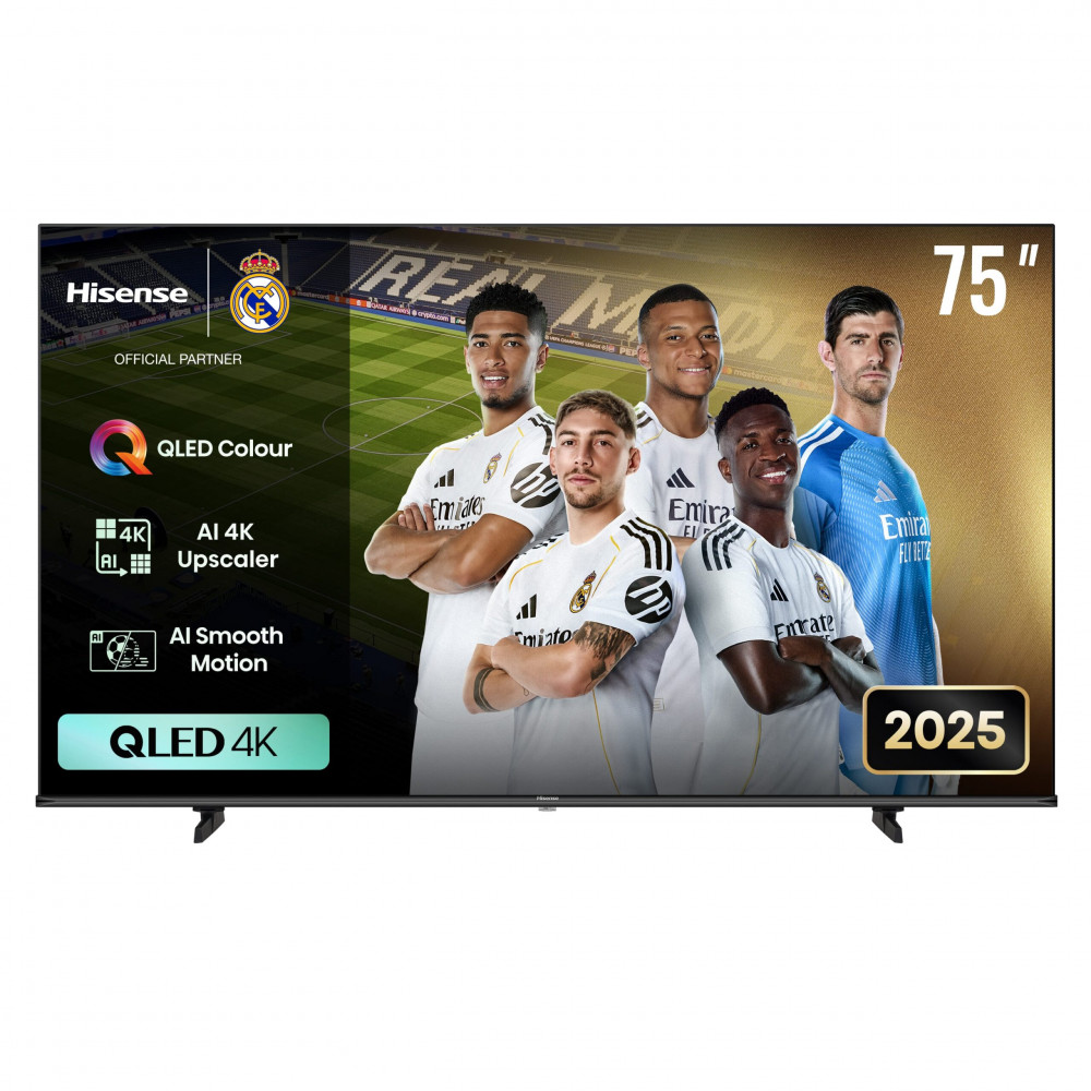 Hisense QLED TV | 75E7Q | 75 | Smart TV | VIDAA | 4K UHD | Black