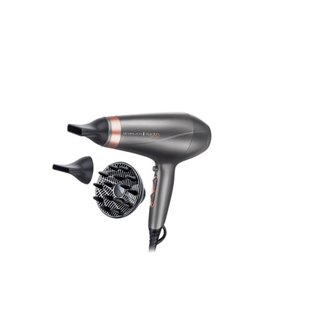 Remington | Hair Dryer | AC8820 | 2200 W | Number of temperature settings 3 | Ionic function | Diffuser nozzle | Silver