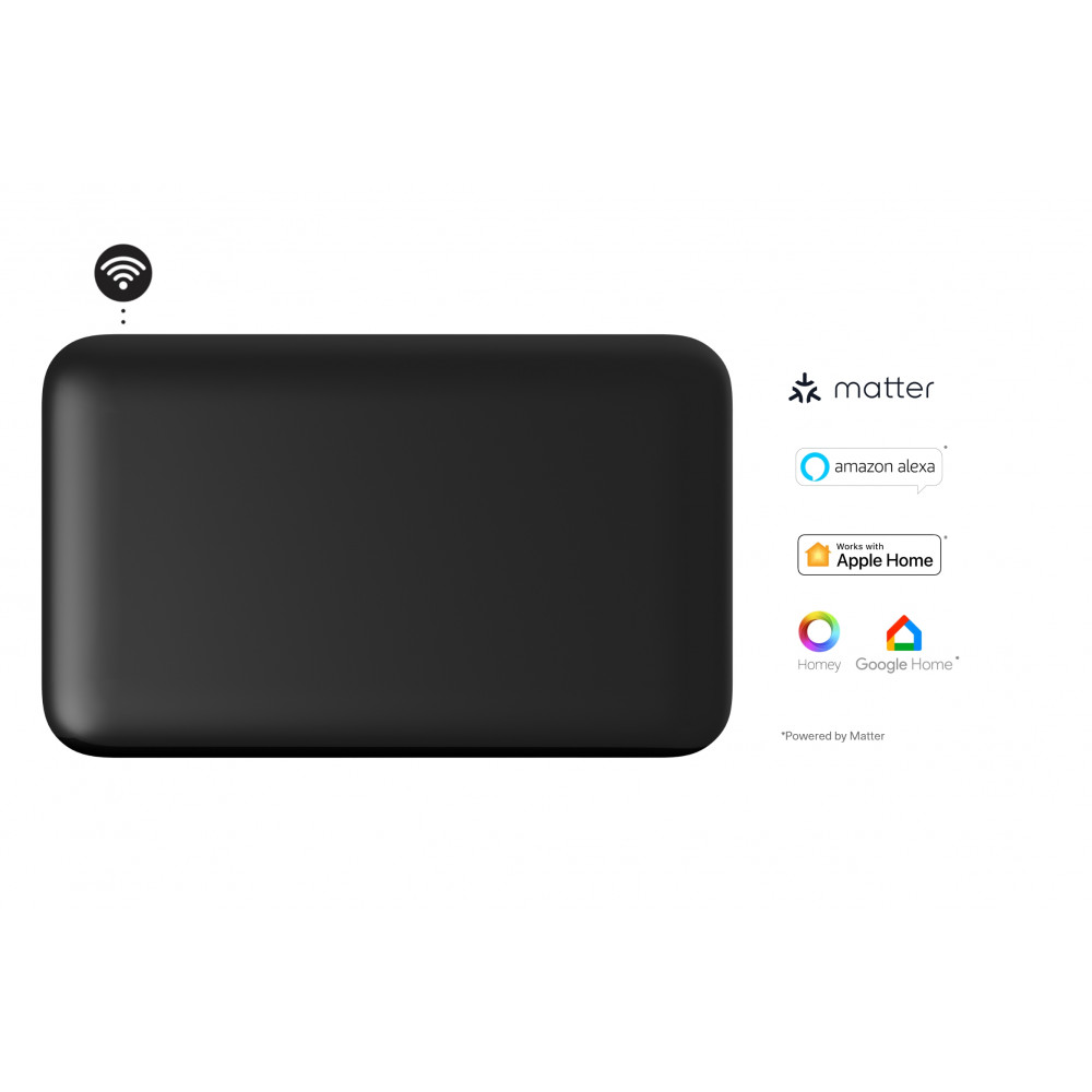 Mill Invisible Smart WiFi Panel Heater | PA700WIFI4B | Panel Heater | 700 W | Suitable for rooms up to 9-12 m | Black | IPX4