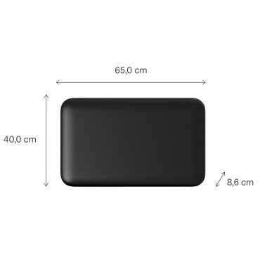 Mill Invisible Smart WiFi Panel Heater | PA700WIFI4B | Panel Heater | 700 W | Suitable for rooms up to 9-12 m | Black | IPX4