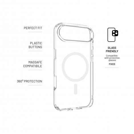 Fixed Back cover | Apple | iPhone Air | TPU/PC | Transparent | MagSafe