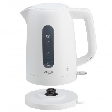 Adler Kettle | AD 1379w | Electric | 2200 W | 1.7 L | Polypropylene | 360 rotational base | White