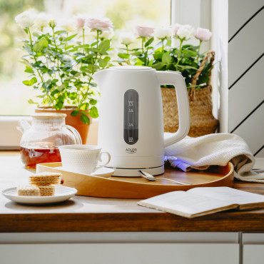 Adler Kettle | AD 1379w | Electric | 2200 W | 1.7 L | Polypropylene | 360 rotational base | White