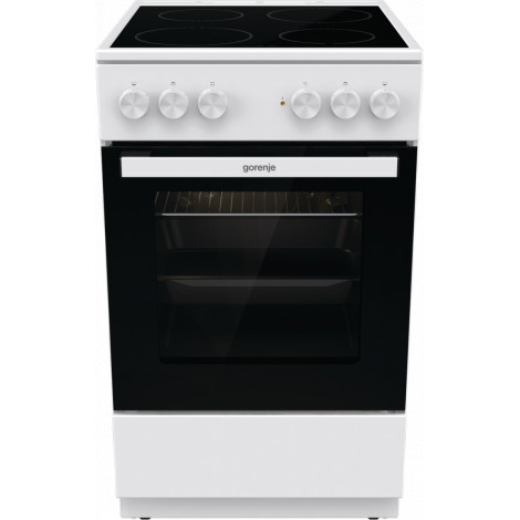 Gorenje Cooker | GEC5A21WG-B | Hob type Electric | Oven type Electric | White | Width 50 cm | Grilling | Depth 59.4 cm | 68 L