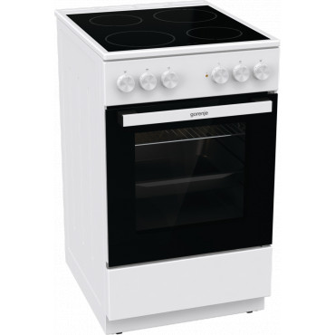 Gorenje Cooker | GEC5A21WG-B | Hob type Electric | Oven type Electric | White | Width 50 cm | Grilling | Depth 59.4 cm | 68 L