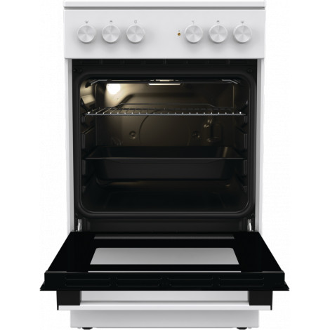 Gorenje Cooker | GEC5A21WG-B | Hob type Electric | Oven type Electric | White | Width 50 cm | Grilling | Depth 59.4 cm | 68 L