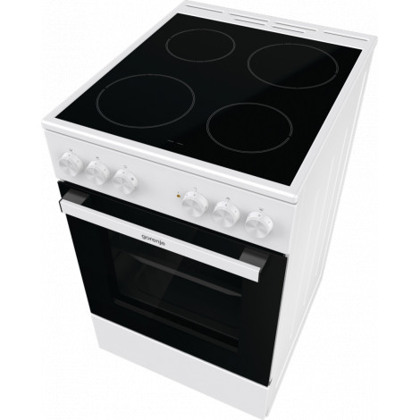 Gorenje Cooker | GEC5A21WG-B | Hob type Electric | Oven type Electric | White | Width 50 cm | Grilling | Depth 59.4 cm | 68 L