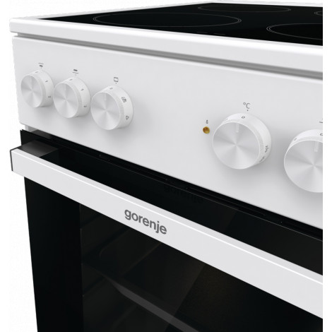 Gorenje Cooker | GEC5A21WG-B | Hob type Electric | Oven type Electric | White | Width 50 cm | Grilling | Depth 59.4 cm | 68 L
