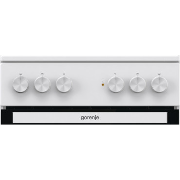 Gorenje Cooker | GEC5A21WG-B | Hob type Electric | Oven type Electric | White | Width 50 cm | Grilling | Depth 59.4 cm | 68 L