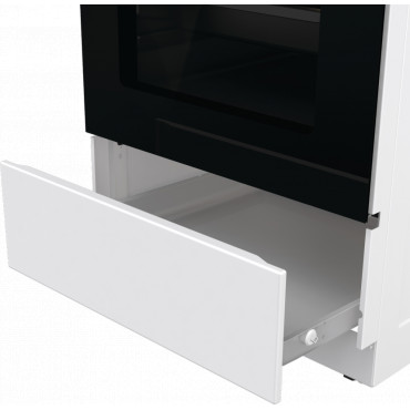 Gorenje Cooker | GEC5A21WG-B | Hob type Electric | Oven type Electric | White | Width 50 cm | Grilling | Depth 59.4 cm | 68 L