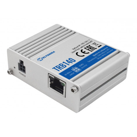 LTE Router | TRB140 | No Wi-Fi | 10/100/1000 Mbit/s | Ethernet LAN (RJ-45) ports 1 | Mesh Support No | MU-MiMO No | 2G/3G/4G | A