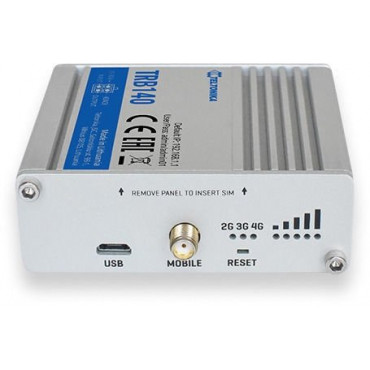 LTE Router | TRB140 | No Wi-Fi | 10/100/1000 Mbit/s | Ethernet LAN (RJ-45) ports 1 | Mesh Support No | MU-MiMO No | 2G/3G/4G | A