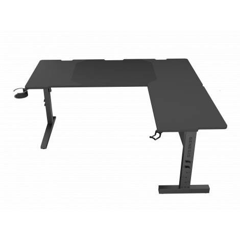 Genesis Gaming Desk | Holm 160 Modular Corner | Black/Anthracite