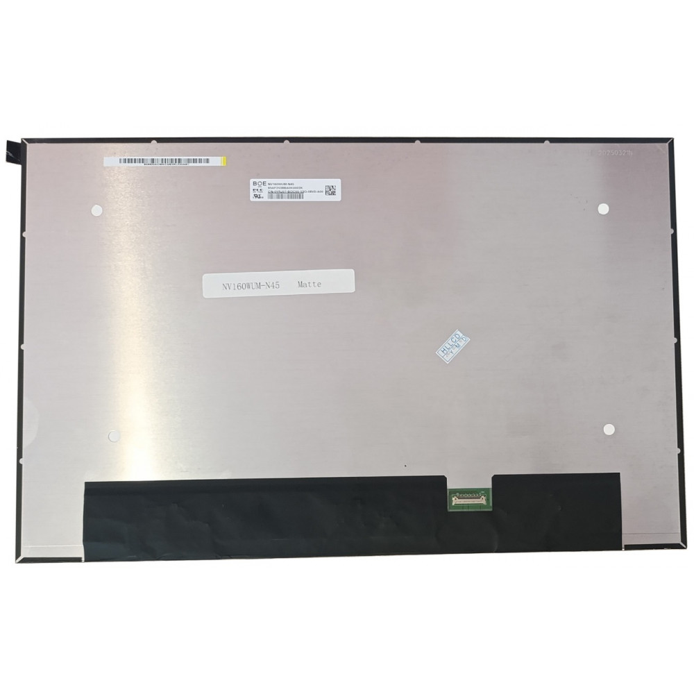 Matrica 16.0", 1920*1200, WLED, SLIM, IPS, matinė, 30pin siaura (dešinėje), A+