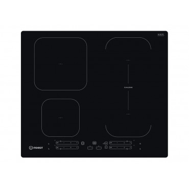 INDESIT | Hob | IB 65B60 NE | Induction | Number of burners/cooking zones 4 | Touch | Timer | Black
