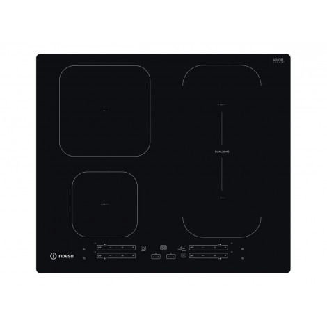 INDESIT | Hob | IB 65B60 NE | Induction | Number of burners/cooking zones 4 | Touch | Timer | Black