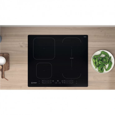 INDESIT | Hob | IB 65B60 NE | Induction | Number of burners/cooking zones 4 | Touch | Timer | Black
