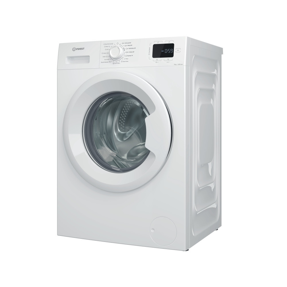 Indesit IM 864 MY TIME EE Washing machine, A, Front loading, Washing capacity 8 kg, 1351 RPM, Depth 55 cm, White | INDESIT
