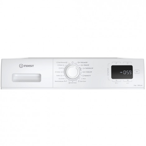 Indesit IM 864 MY TIME EE Washing machine, A, Front loading, Washing capacity 8 kg, 1351 RPM, Depth 55 cm, White | INDESIT