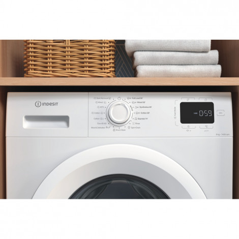 Indesit IM 864 MY TIME EE Washing machine, A, Front loading, Washing capacity 8 kg, 1351 RPM, Depth 55 cm, White | INDESIT