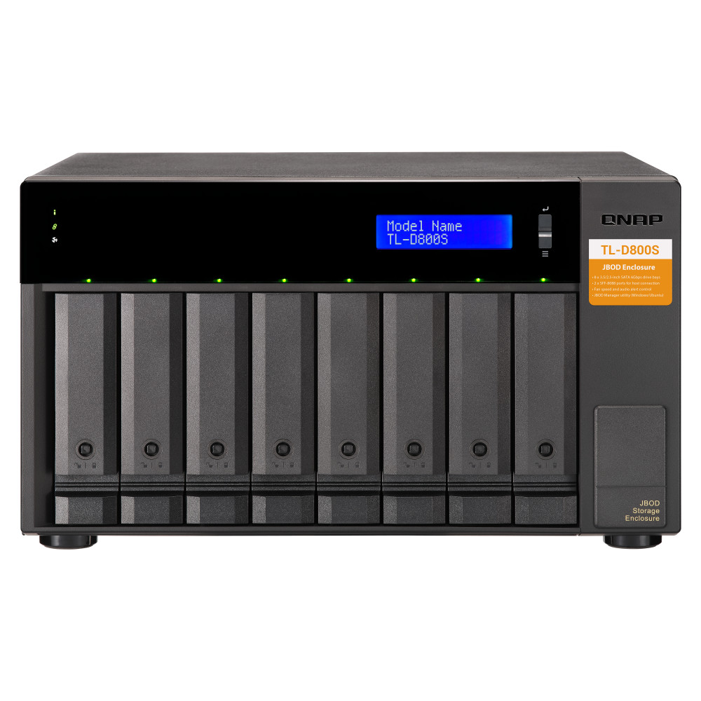 QNAP High-performance desktop SATA 6Gbps JBOD storage enclosure | TL-D800S