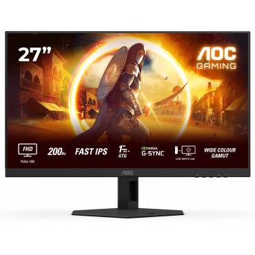 AOC | 27G4HRE | 27 " | Fast IPS | FHD | 16:9 | 200 Hz | 1 ms | 1920 x 1080 pixels | 300 cd/m | HDMI ports quantity 2 | Black