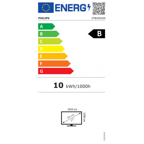 Philips | 27B2G5200/00 | 27 " | IPS | 16:9 | 100 Hz | 4 ms | 1920 x 1080 pixels | 300 cd/m | HDMI ports quantity 1