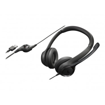 Logitech | Computer headset | H390 | Built-in microphone | USB Type-A | Black