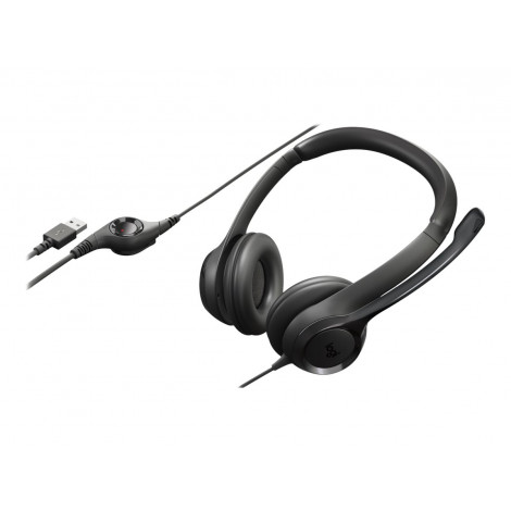 Logitech | Computer headset | H390 | Built-in microphone | USB Type-A | Black