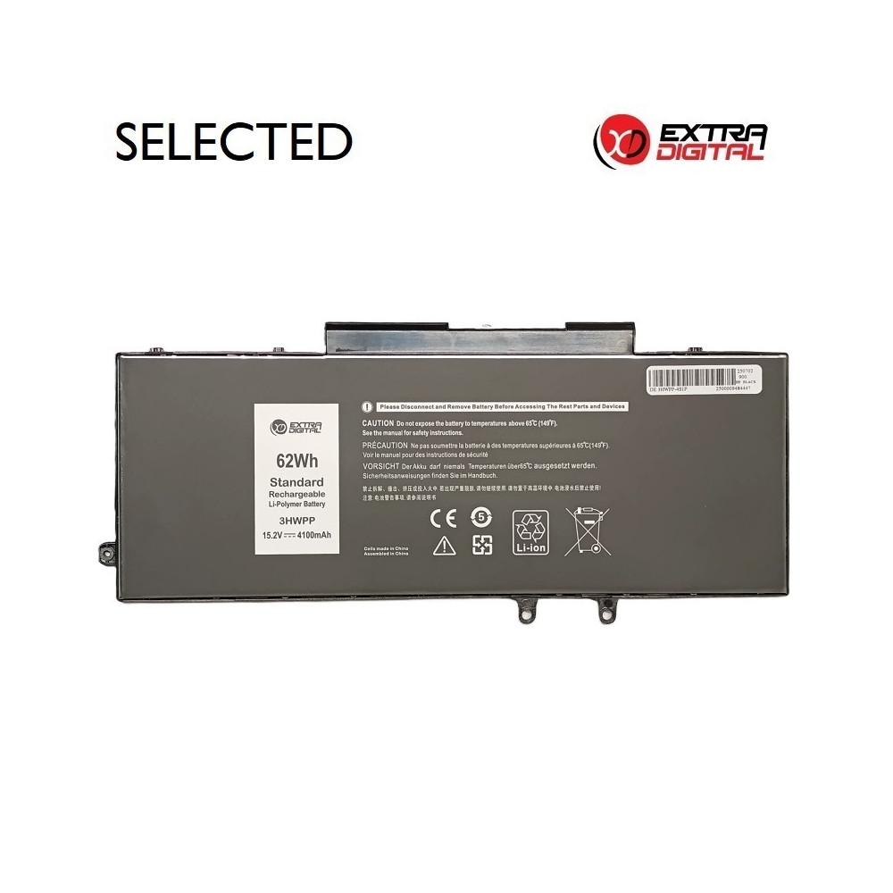 Nešiojamo kompiuterio baterija DELL 3HWPP, 4100mAh, Extra Digital Selected