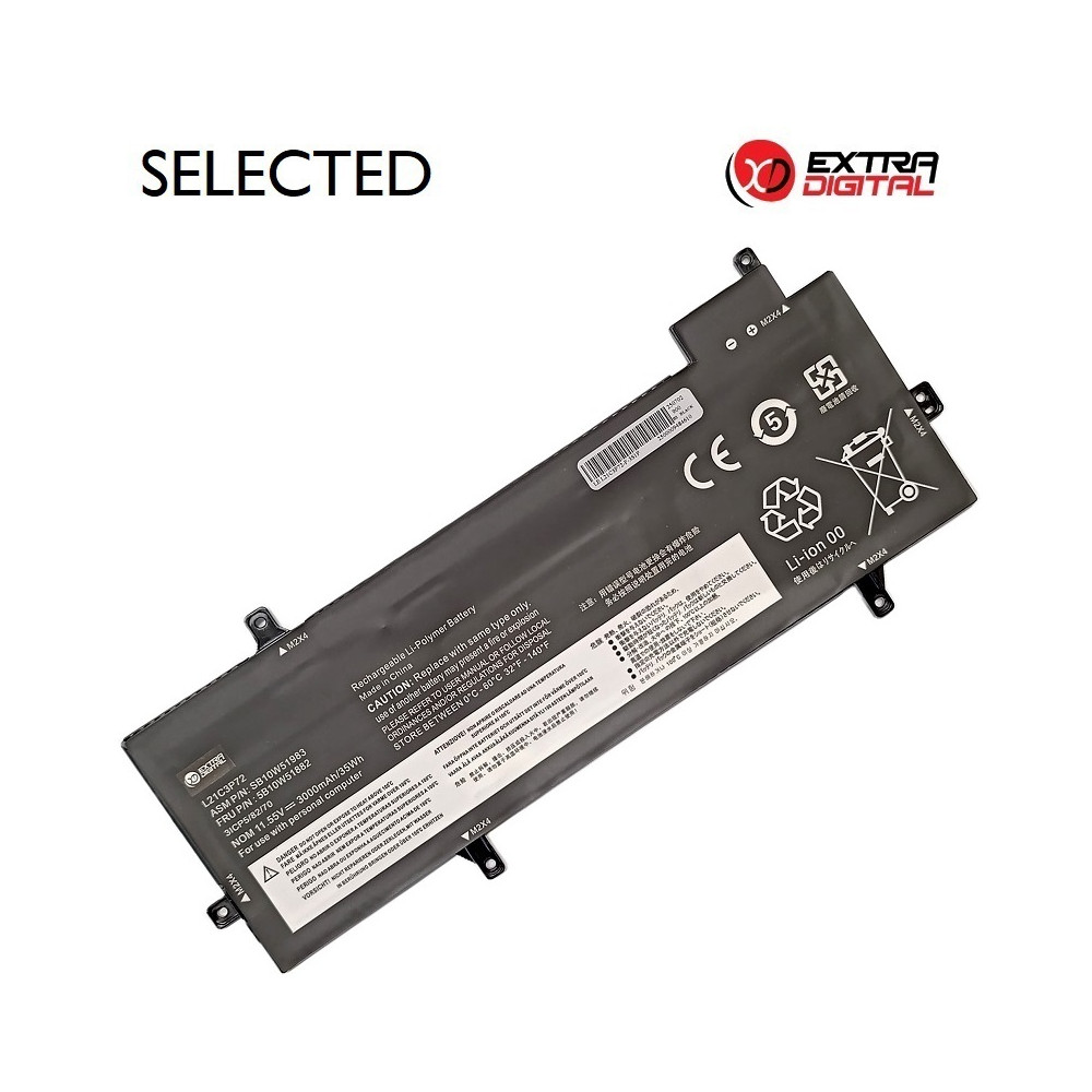 Notebook baterija, LENOVO L21C3P72, 3000mAh, Extra Digital Selected