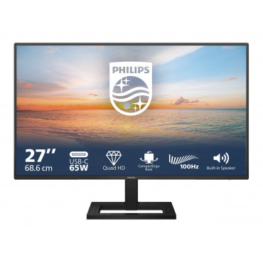 Philips | 27E1N1600AE/00 | 27 " | IPS | 16:9 | 100 Hz | 4 ms | 2560 x 1440 pixels | 350 cd/m | HDMI ports quantity 1 | Warranty 
