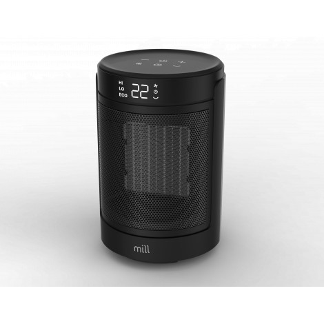 Mill FH1500BLACK | Ceramic fan heater | 1500 W | Suitable for rooms up to 22 m | Black