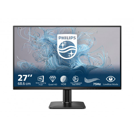 Philips | 27E2N1500L/00 | 27 " | IPS | Quad HD | 16:9 | 75 Hz | 4 ms | 2560 x 1440 pixels | 300 cd/m | HDMI ports quantity 1 | B