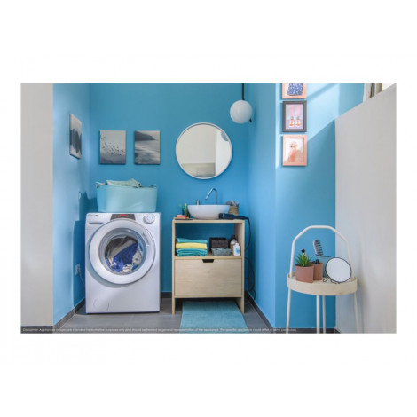 Candy RO41274DWMCT/1-S Washing Machine, A, Front loading, Depth 40 cm, 7 kg, White | Candy