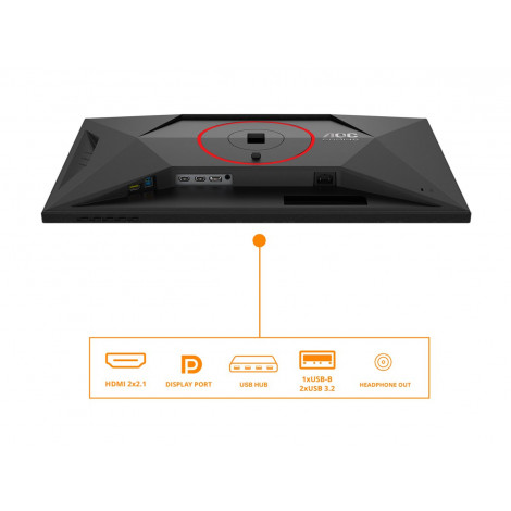 AOC | Q27G4SRU | 27 " | Fast IPS | QHD | 16:9 | 320 Hz | 0.3 ms | 2560 x 1440 pixels | 400 cd/m | HDMI ports quantity 2 | Black