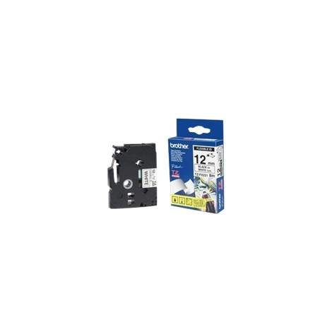 Brother | TZe-FX231 Flexible ID Laminated Tape | Black on White | TZe | 8 m | 1.2 cm