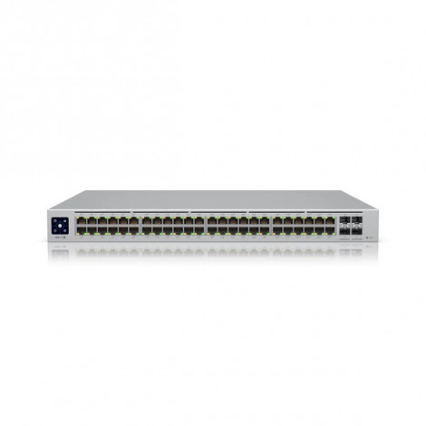 Ubiquiti | UniFi Switch | USW-PRO-48-POE | Managed L3 | Rackmountable | Gigabit Ethernet (copper) ports quantity 48 | SFP+ ports