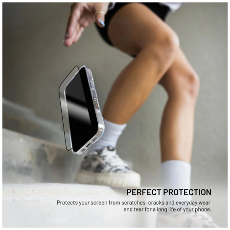 Fixed Screen protector | Apple | iPhone 17 Pro | Tempered glass | Black | Full Cover 2.5D