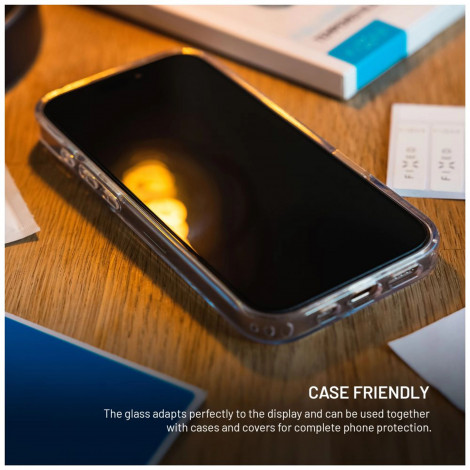 Fixed Screen protector | Apple | iPhone 17 Pro | Tempered glass | Black | Full Cover 2.5D