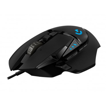 Logitech G502 Hero Wired Gaming Mouse, Black