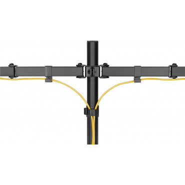 Goobay Dual Monitor Mount Flex, Black