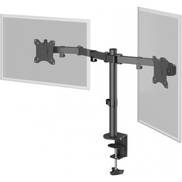 Goobay Dual Monitor Mount Flex, Black