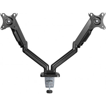 Goobay Double Monitor Mount with Gas Spring, Black