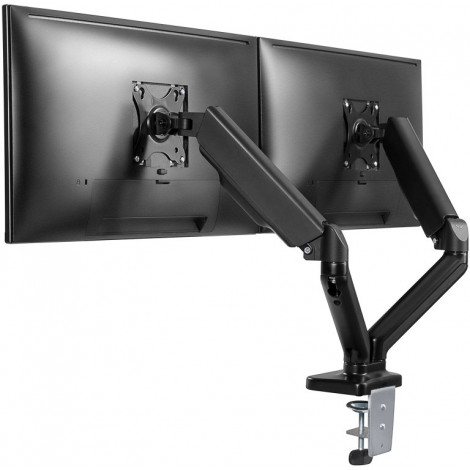 Goobay Double Monitor Mount with Gas Spring, Black