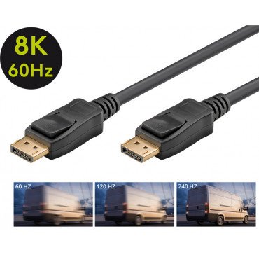 Goobay USB-C Cable, USB 3.2, 60 W, 5 Gbit/s, Power Delivery, 2 m, Black