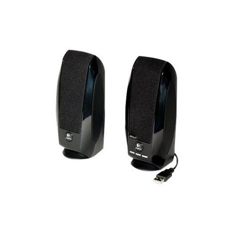 Logitech LGT-S150 Black 2.0 Stereo Speakers Total RMS power: 1.2 watts RMS (0.6 watts per satellite) W